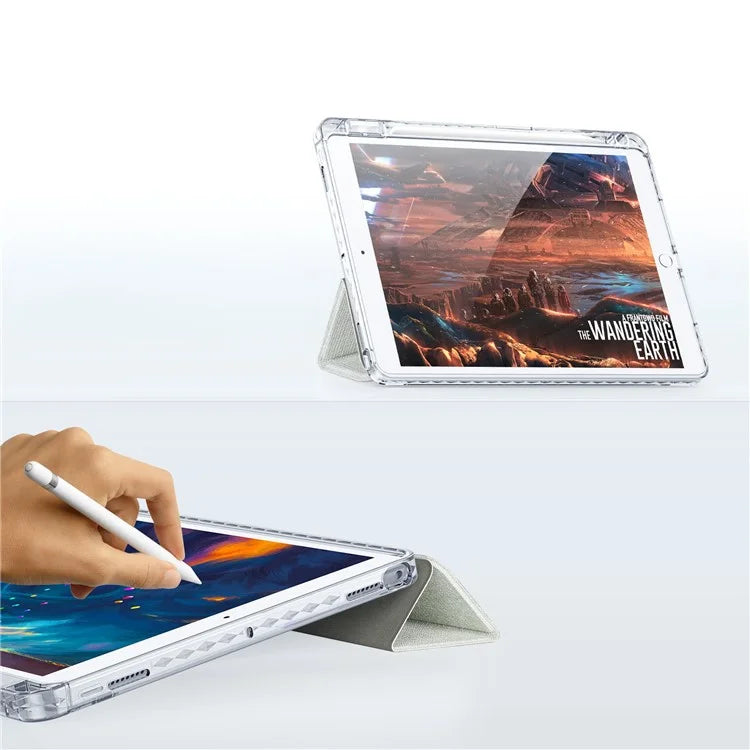 DUX DUCIS Unid Series For iPad 10.2 (2021) / (2020) / (2019) / iPad Air 10.5 inch (2019) / Pro 10.5-inch (2017) Leather Case Clear Back Cover