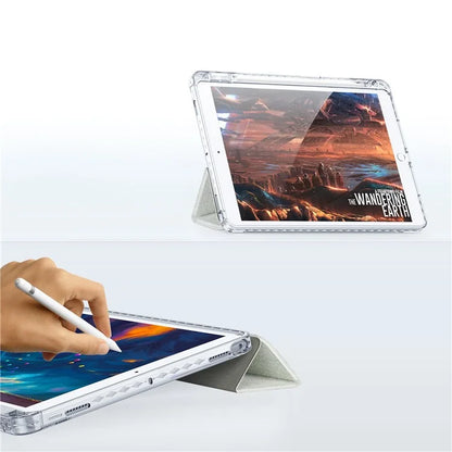 DUX DUCIS Unid Series For iPad 10.2 (2021) / (2020) / (2019) / iPad Air 10.5 inch (2019) / Pro 10.5-inch (2017) Leather Case Clear Back Cover