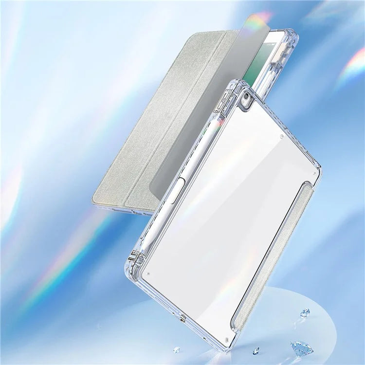DUX DUCIS Unid Series For iPad 10.2 (2021) / (2020) / (2019) / iPad Air 10.5 inch (2019) / Pro 10.5-inch (2017) Leather Case Clear Back Cover