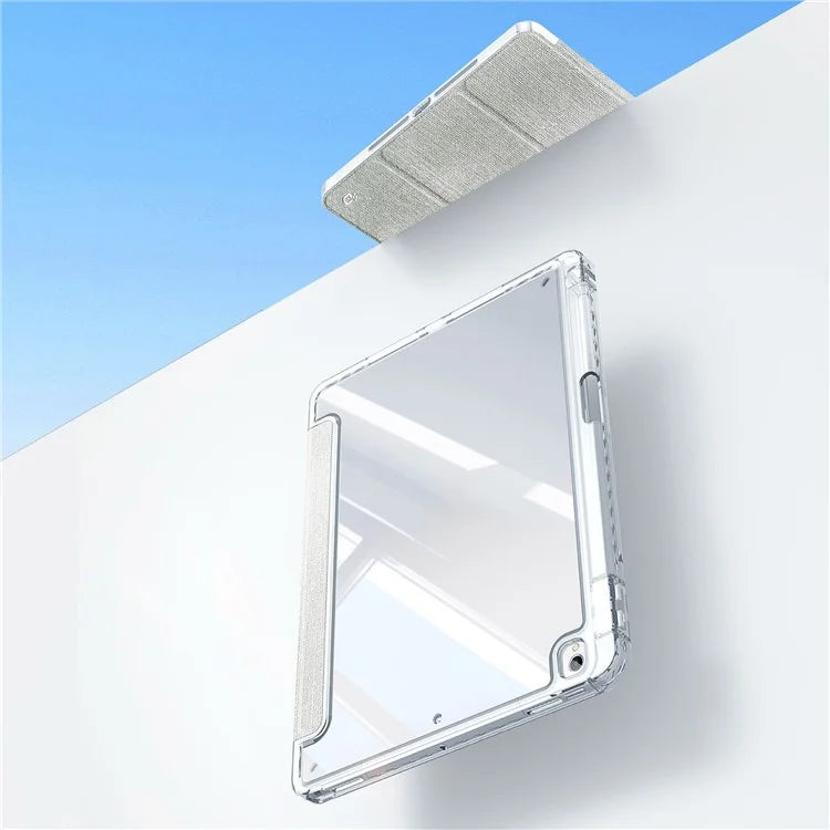 DUX DUCIS Unid Series For iPad 10.2 (2021) / (2020) / (2019) / iPad Air 10.5 inch (2019) / Pro 10.5-inch (2017) Leather Case Clear Back Cover