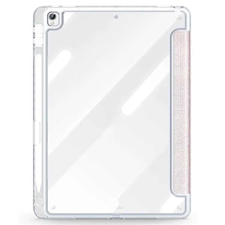 DUX DUCIS Unid Series For iPad 10.2 (2021) / (2020) / (2019) / iPad Air 10.5 inch (2019) / Pro 10.5-inch (2017) Leather Case Clear Back Cover