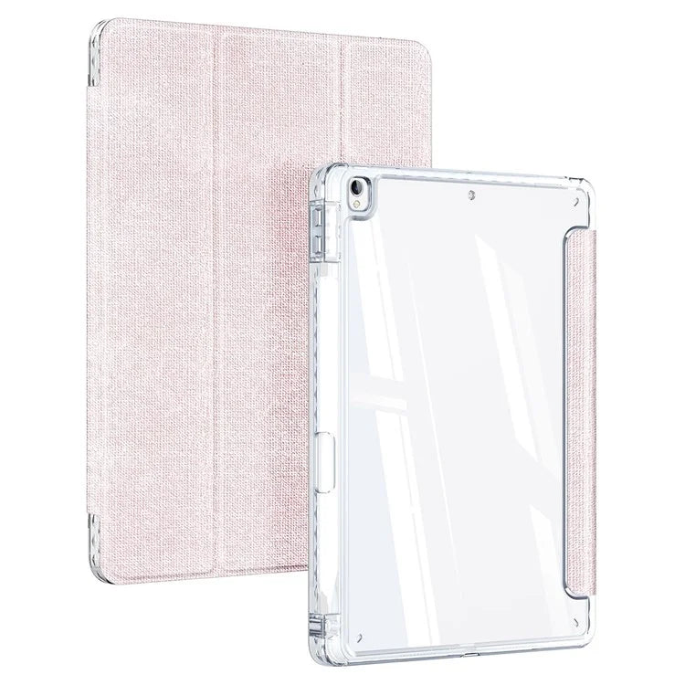 DUX DUCIS Unid Series For iPad 10.2 (2021) / (2020) / (2019) / iPad Air 10.5 inch (2019) / Pro 10.5-inch (2017) Leather Case Clear Back Cover