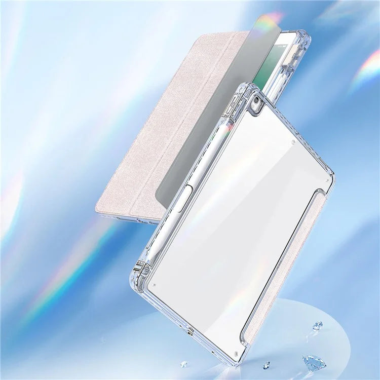 DUX DUCIS Unid Series For iPad 10.2 (2021) / (2020) / (2019) / iPad Air 10.5 inch (2019) / Pro 10.5-inch (2017) Leather Case Clear Back Cover