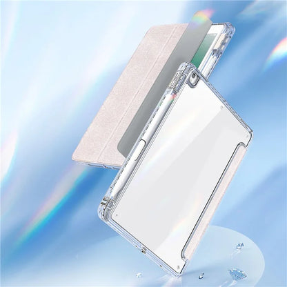 DUX DUCIS Unid Series For iPad 10.2 (2021) / (2020) / (2019) / iPad Air 10.5 inch (2019) / Pro 10.5-inch (2017) Leather Case Clear Back Cover