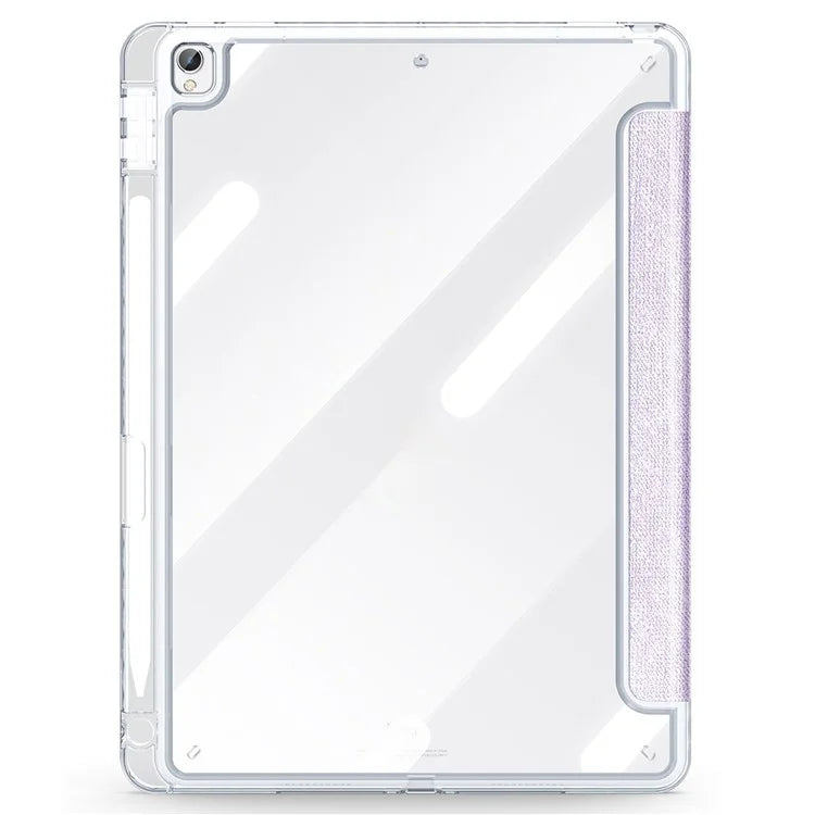 DUX DUCIS Unid Series For iPad 10.2 (2021) / (2020) / (2019) / iPad Air 10.5 inch (2019) / Pro 10.5-inch (2017) Leather Case Clear Back Cover