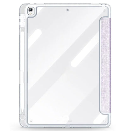 DUX DUCIS Unid Series For iPad 10.2 (2021) / (2020) / (2019) / iPad Air 10.5 inch (2019) / Pro 10.5-inch (2017) Leather Case Clear Back Cover