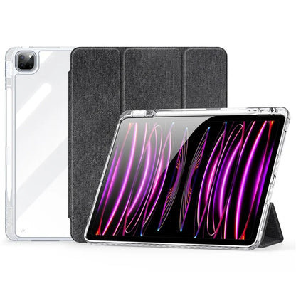 DUX DUCIS Unid Series For iPad Pro 11 (2020) (2021) (2022) / Air 11 (2024) / Air (2022) / (2020) Case Clear TPU+PC+Leather Cover