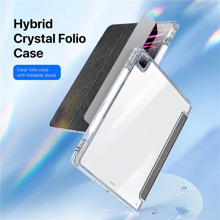 DUX DUCIS Unid Series For iPad Pro 11 (2020) (2021) (2022) / Air 11 (2024) / Air (2022) / (2020) Case Clear TPU+PC+Leather Cover