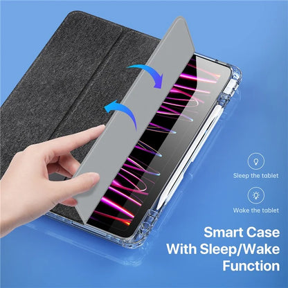 DUX DUCIS Unid Series For iPad Pro 11 (2020) (2021) (2022) / Air 11 (2024) / Air (2022) / (2020) Case Clear TPU+PC+Leather Cover