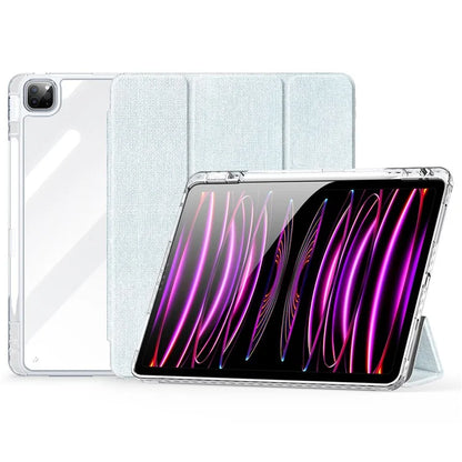 DUX DUCIS Unid Series For iPad Pro 11 (2020) (2021) (2022) / Air 11 (2024) / Air (2022) / (2020) Case Clear TPU+PC+Leather Cover