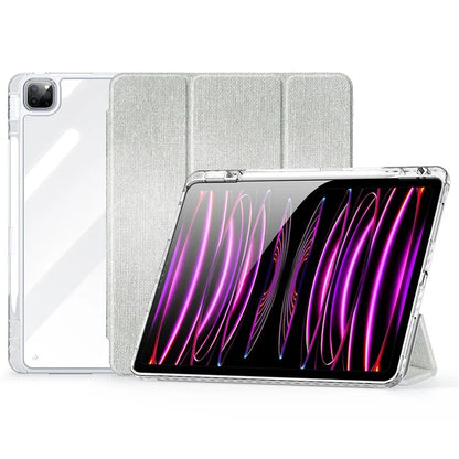 DUX DUCIS Unid Series For iPad Pro 11 (2020) (2021) (2022) / Air 11 (2024) / Air (2022) / (2020) Case Clear TPU+PC+Leather Cover