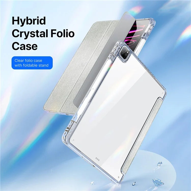 DUX DUCIS Unid Series For iPad Pro 11 (2020) (2021) (2022) / Air 11 (2024) / Air (2022) / (2020) Case Clear TPU+PC+Leather Cover