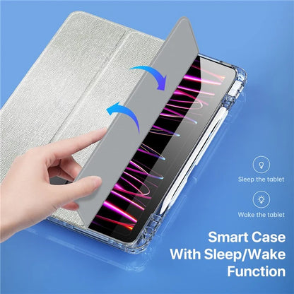DUX DUCIS Unid Series For iPad Pro 11 (2020) (2021) (2022) / Air 11 (2024) / Air (2022) / (2020) Case Clear TPU+PC+Leather Cover