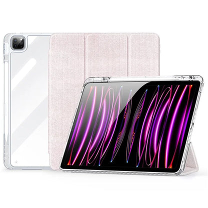 DUX DUCIS Unid Series For iPad Pro 11 (2020) (2021) (2022) / Air 11 (2024) / Air (2022) / (2020) Case Clear TPU+PC+Leather Cover