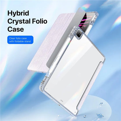 DUX DUCIS Unid Series For iPad Pro 11 (2020) (2021) (2022) / Air 11 (2024) / Air (2022) / (2020) Case Clear TPU+PC+Leather Cover