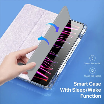 DUX DUCIS Unid Series For iPad Pro 11 (2020) (2021) (2022) / Air 11 (2024) / Air (2022) / (2020) Case Clear TPU+PC+Leather Cover