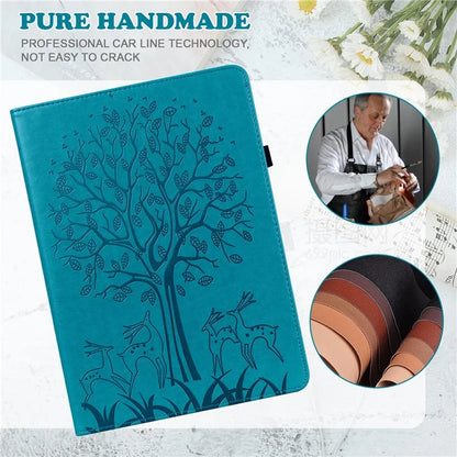 For Honor Pad X9 Case PU Leather Tree Deer Pattern Folding Stand Tablet Cover