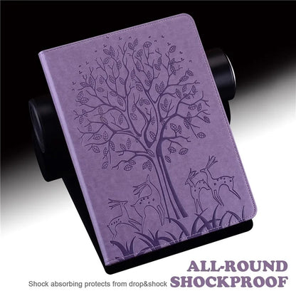 For Honor Pad X9 Case PU Leather Tree Deer Pattern Folding Stand Tablet Cover