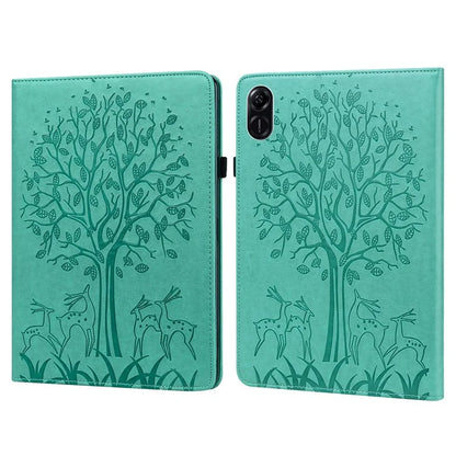For Honor Pad X9 Case PU Leather Tree Deer Pattern Folding Stand Tablet Cover