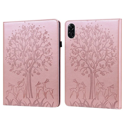 For Honor Pad X9 Case PU Leather Tree Deer Pattern Folding Stand Tablet Cover