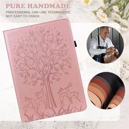 For Honor Pad X9 Case PU Leather Tree Deer Pattern Folding Stand Tablet Cover