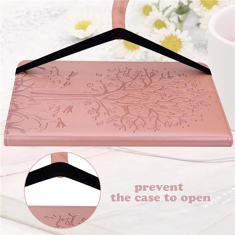 For Honor Pad X9 Case PU Leather Tree Deer Pattern Folding Stand Tablet Cover