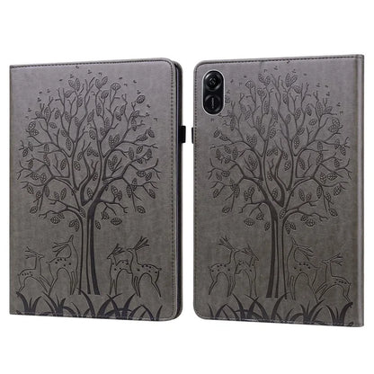 For Honor Pad X9 Case PU Leather Tree Deer Pattern Folding Stand Tablet Cover