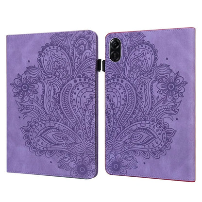 For Honor Pad X9 Case Flower Pattern PU Leather Folio Stand Tablet Cover with Card Slots