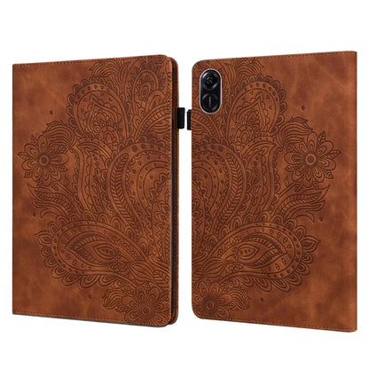 For Honor Pad X9 Case Flower Pattern PU Leather Folio Stand Tablet Cover with Card Slots