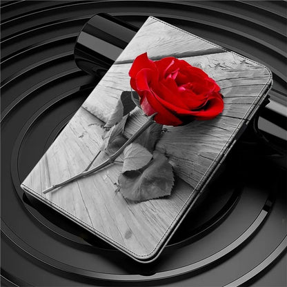 For Honor Pad 8 Case PU Leather Pattern Viewing Stand Card Slots Tablet Cover