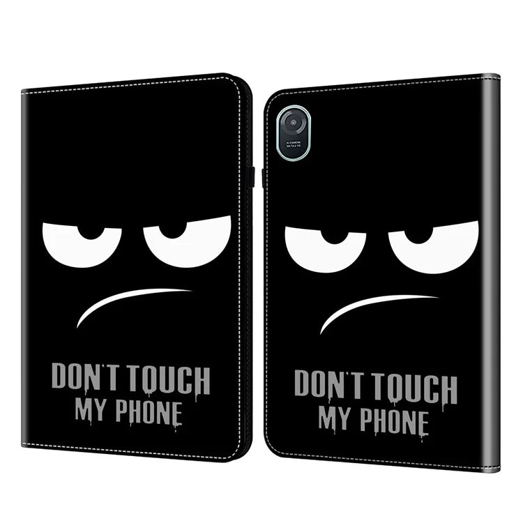 For Honor Pad 8 Case PU Leather Pattern Viewing Stand Card Slots Tablet Cover
