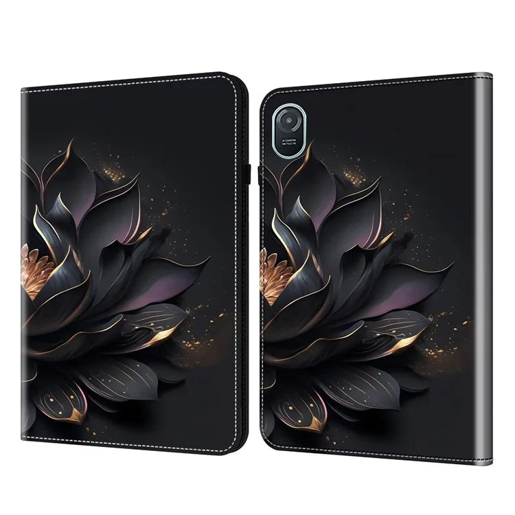 For Honor Pad 8 Case PU Leather Pattern Viewing Stand Card Slots Tablet Cover