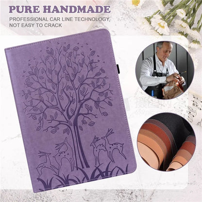 For Honor Pad 8 Case PU Leather Tree Deer Pattern Tablet Cover with Card Slots