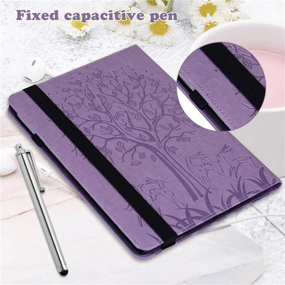 For Honor Pad 8 Case PU Leather Tree Deer Pattern Tablet Cover with Card Slots