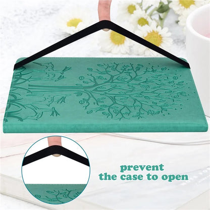 For Honor Pad 8 Case PU Leather Tree Deer Pattern Tablet Cover with Card Slots