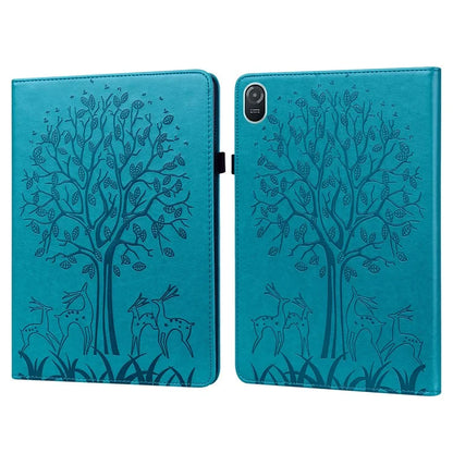 For Honor Pad 8 Case PU Leather Tree Deer Pattern Tablet Cover with Card Slots