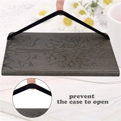 For Honor Pad 8 Case PU Leather Tree Deer Pattern Tablet Cover with Card Slots