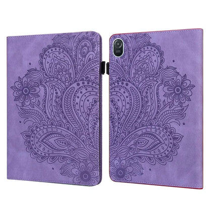 For Honor Pad 8 Case Flower Pattern PU Leather Card Slots Stand Protective Tablet Cover