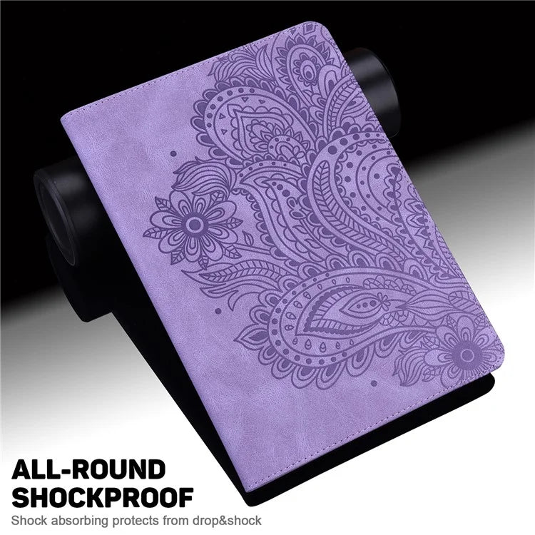 For Honor Pad 8 Case Flower Pattern PU Leather Card Slots Stand Protective Tablet Cover
