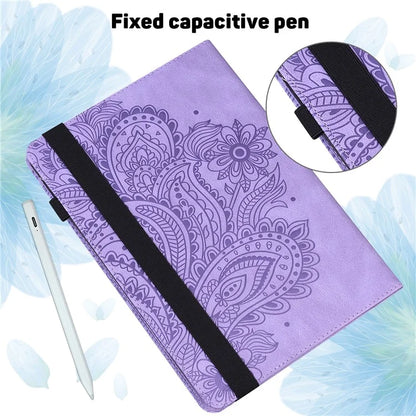 For Honor Pad 8 Case Flower Pattern PU Leather Card Slots Stand Protective Tablet Cover
