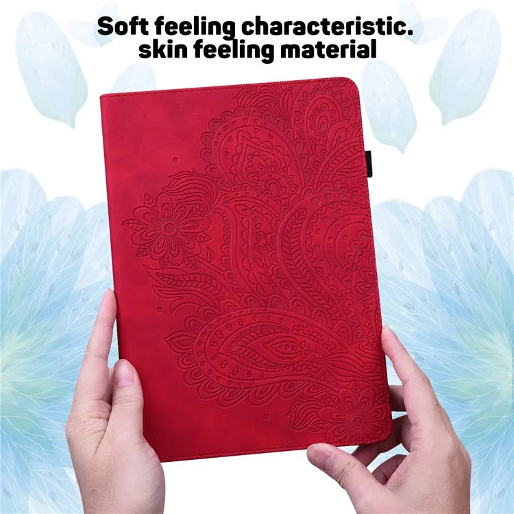 For Honor Pad 8 Case Flower Pattern PU Leather Card Slots Stand Protective Tablet Cover