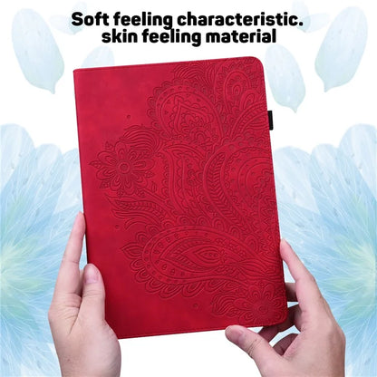 For Honor Pad 8 Case Flower Pattern PU Leather Card Slots Stand Protective Tablet Cover