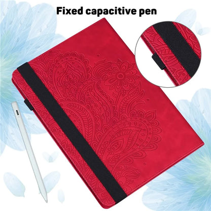 For Honor Pad 8 Case Flower Pattern PU Leather Card Slots Stand Protective Tablet Cover