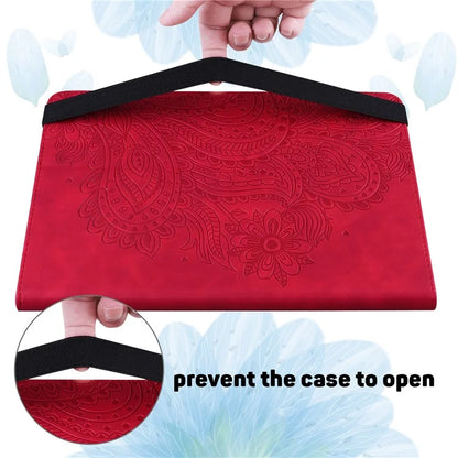 For Honor Pad 8 Case Flower Pattern PU Leather Card Slots Stand Protective Tablet Cover