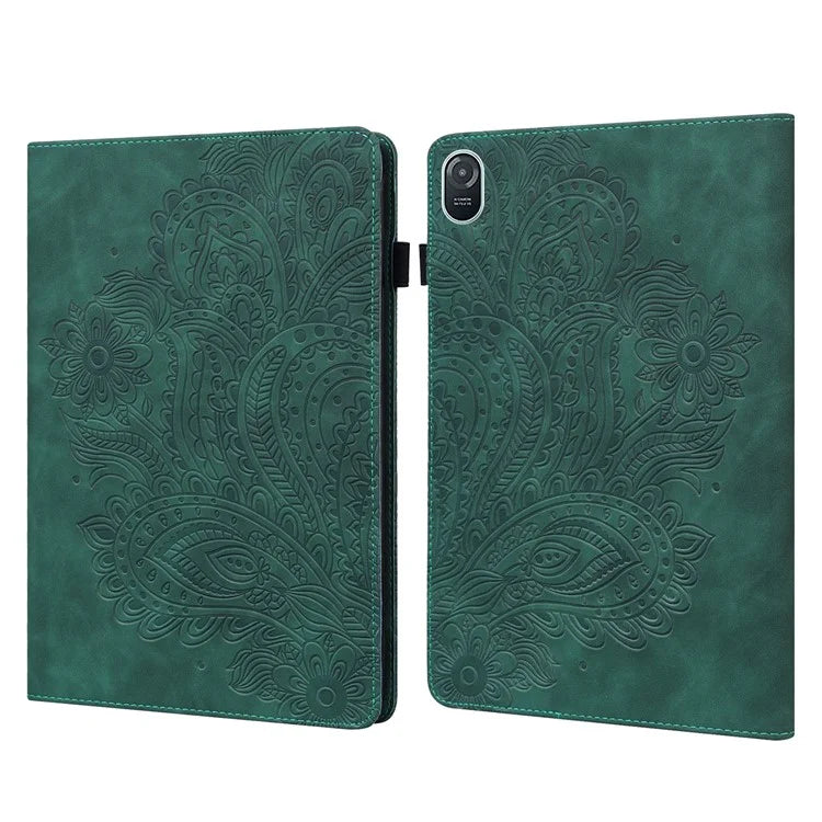 For Honor Pad 8 Case Flower Pattern PU Leather Card Slots Stand Protective Tablet Cover