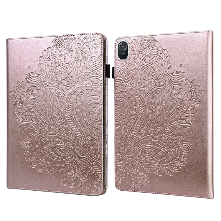 For Honor Pad 8 Case Flower Pattern PU Leather Card Slots Stand Protective Tablet Cover