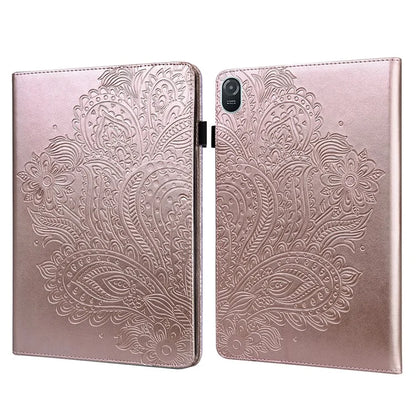For Honor Pad 8 Case Flower Pattern PU Leather Card Slots Stand Protective Tablet Cover