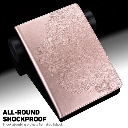 For Honor Pad 8 Case Flower Pattern PU Leather Card Slots Stand Protective Tablet Cover