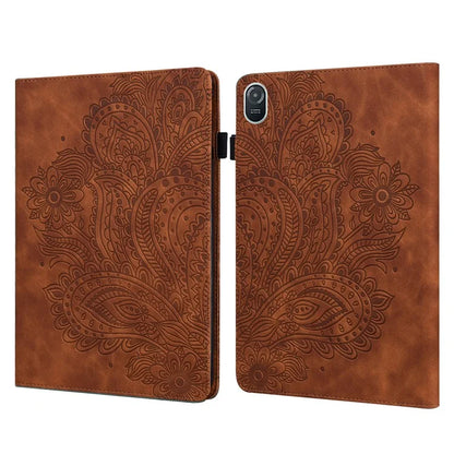 For Honor Pad 8 Case Flower Pattern PU Leather Card Slots Stand Protective Tablet Cover