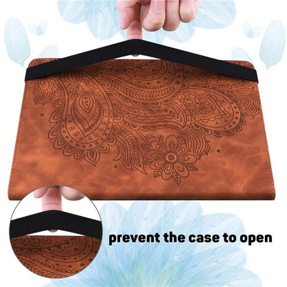 For Honor Pad 8 Case Flower Pattern PU Leather Card Slots Stand Protective Tablet Cover